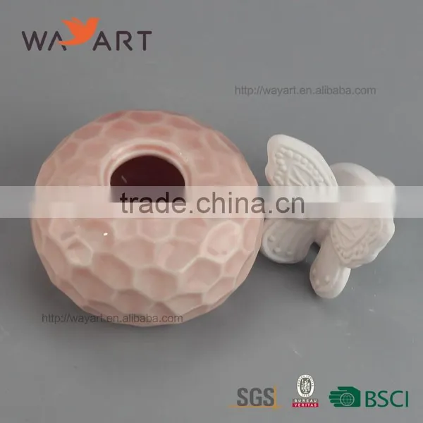 Hot Sale White Ceramic Fragrance Diffuser Plaster Flower photo-2