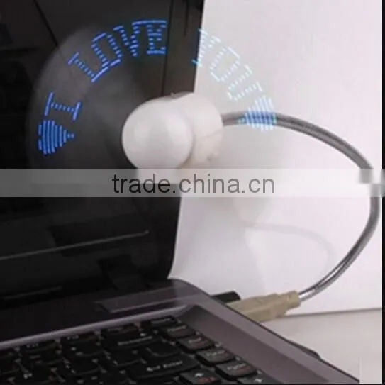 Mini USB Programmable LED DIY Messages Cooling Fan / Mini Usb Fan With Customized Led Message photo-2
