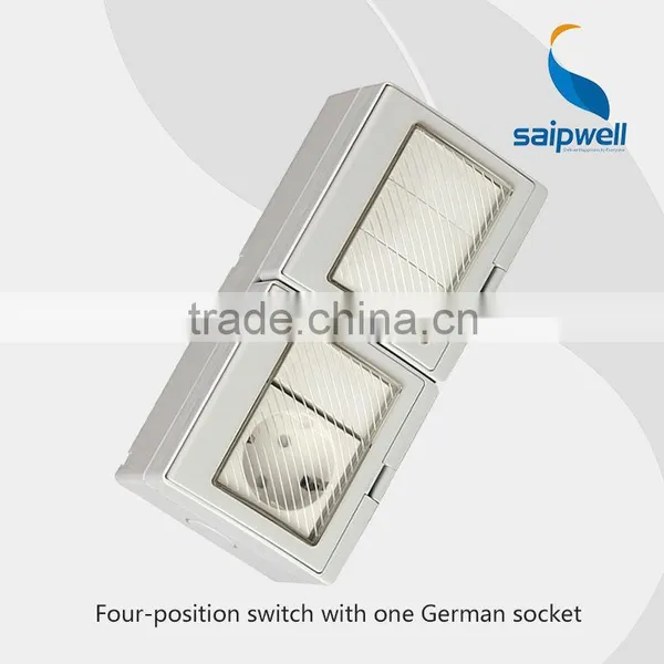 Electric Waterproof Switch And Socket Outdoor Waterproof Socket(SP-SR4S)