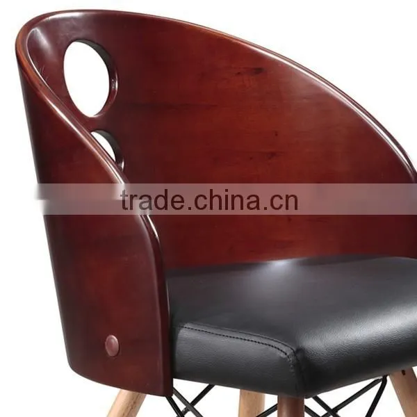 Commercial Comfortable Wooden Chair Designs With Cushion #HY2017-1 photo-4
