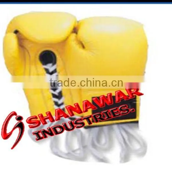 Cow Hide Leather Boxing Gloves photo-6