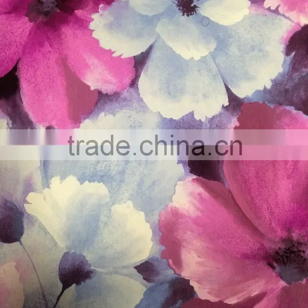 2016 Newest Beautiful Colorful Wallpaper With Big Flower Pattern for Home photo-2