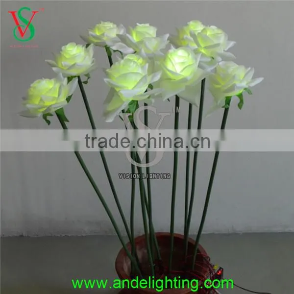 Home Decoration Decorative White Rose Artificial Flower photo-3