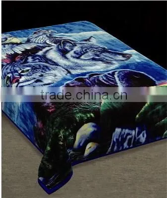 100% Polyester Wholesale Thermal Protection Container Home Muslin China Supplier Animal Print Blanket photo-3