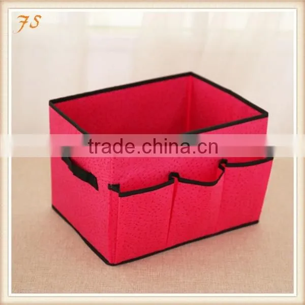 New Material Sundries Organizer Non Woven Cosmetic Storage Box photo-3