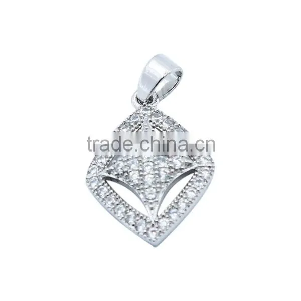 925 Sterling Silver Pendant With CZ Micro Pave photo-2