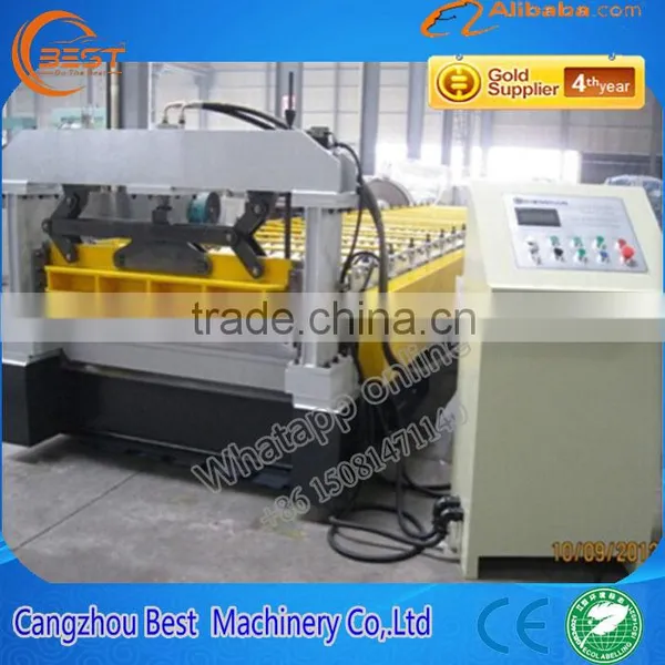 Used Metal Standing Seam Roof Panel Roll Forming Machine For Sale photo-4