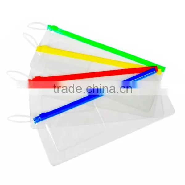 Promotional Zipper Stationery Set School Pvc Plastic Transparent Pencil Case photo-2