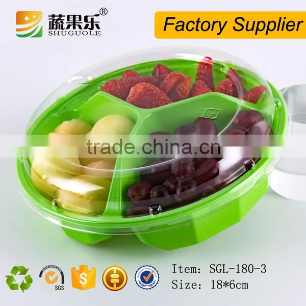 Disposable Plastic Food Container With 3 Compartment photo-4
