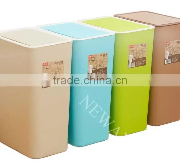 Waterproof and Durable Fancy Design Plastic Trash Can photo-3