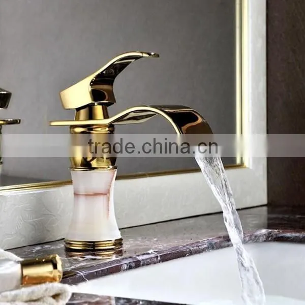 Deltar Lavtory Basin Water Taps Factory Magic Golden Lavatory Basin Mixers photo-3