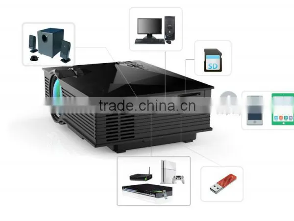 1200Lumens Cheap Mini Video HDMI 3D Full HD WIfi LED Classroom Projector UC46 photo-6