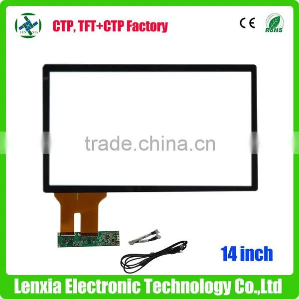 High Quality Capacitive Multi Touch Screen 14 Inch With EETI Controller photo-3