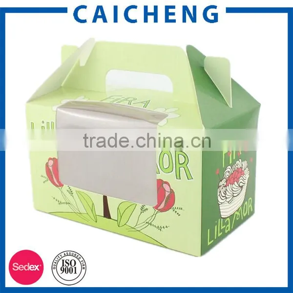Custom Foldable Kraft Cake Paper Box With Window photo-6