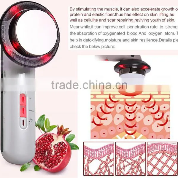 3 in 1 Ultrasonic Infrared Lights Pain Therapy Facial Body Slimming Beauty Massage Machine for Weight Loss Creams Emagrecedor photo-5