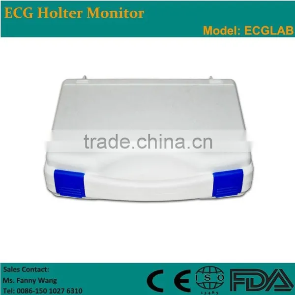 Hot Sale!!!CE Approved Advanced 3 Channel Mini 24/72/168-hour LCD ECG Holter Recorder System With Premier Holter Software-ECGLAB photo-3