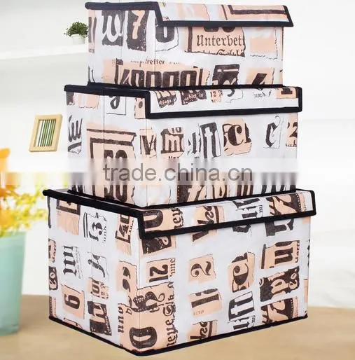 Eco-Friendly Foldable Clothes Sundries Storage Case Container Box With Lids photo-4