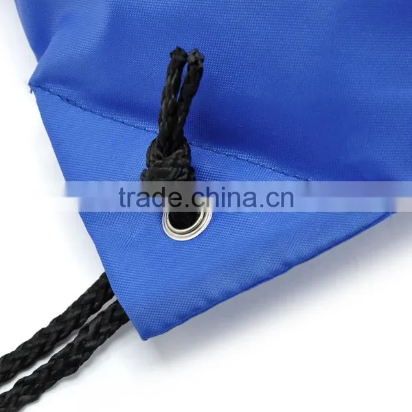 Logo Printable 210T Nylon Sports Shoes Bag Riding Backpack Waterproof Drawstring Backpack photo-4