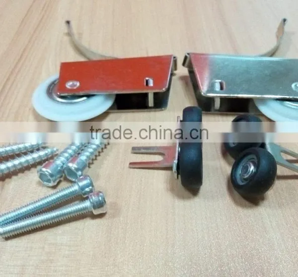 High Quality Steel and Plastic Wardrobe Sliding Door Fittings Max Door Weight 40kg photo-3