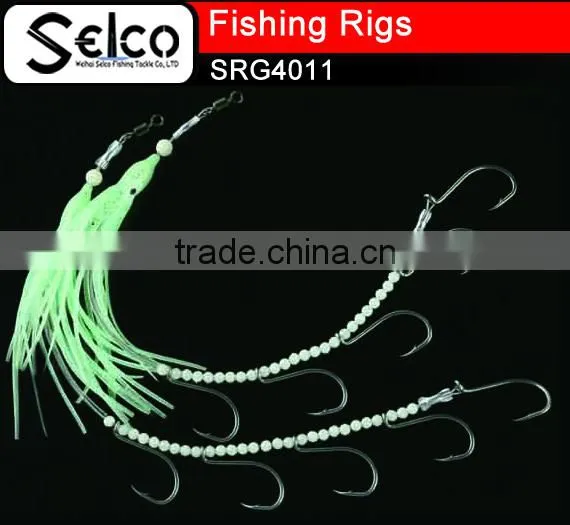 China Wholesale Carp Fishing Sabiki Fishing Rigs Glowing Squid Lures Rigs