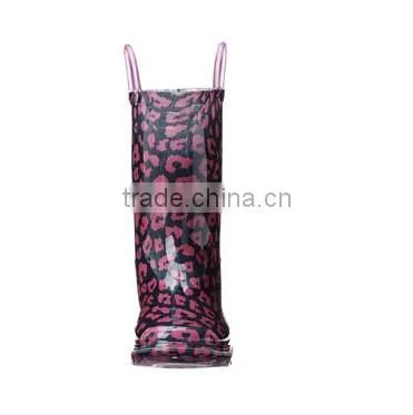 2017 Ladies Fashion PVC Rain Boots With Transparent Sole photo-3