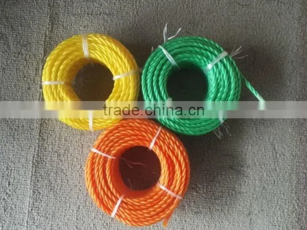 6mm Orange Pe3-strand Rope in Roll,coil,twine,3--strand Pe,pp Twisted Rope photo-2