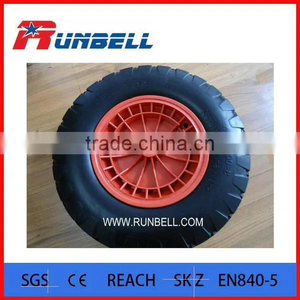 2017 Durable 16'' PU Foam Flat -free Wheelbarrow Wheel photo-2
