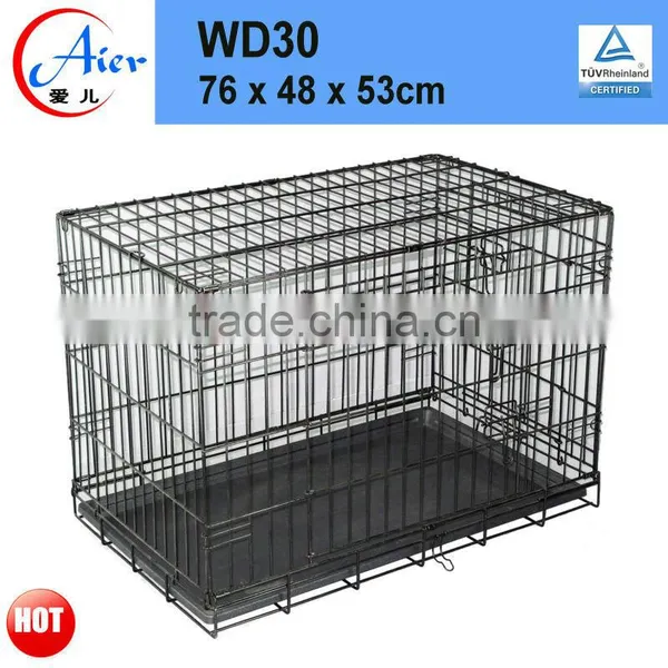 Factory Supply Metal Folding Dog Crate