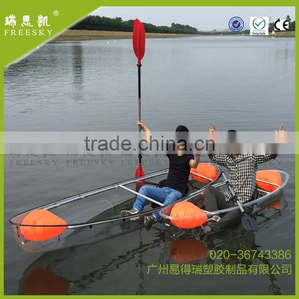 Chinese Transparent Clear Fishing Kayak Boat Hull for Sale photo-2