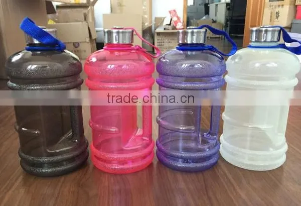 LOW MOQ!Cheap 2.2 Liter Clear Plastic Water Jugs With Lids/Water Jug With Side Handle/Drinking Water Plastic Sports Bottle Mega photo-2