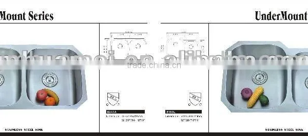 Double Bowl UnderMount Kitchen Sink photo-2