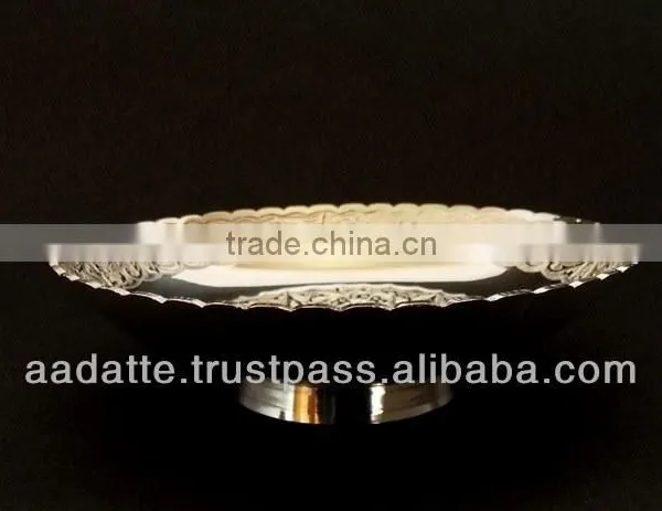 Table Decoration Gift Item Home Decoration New Design Brass Silver Plated Bowl photo-2