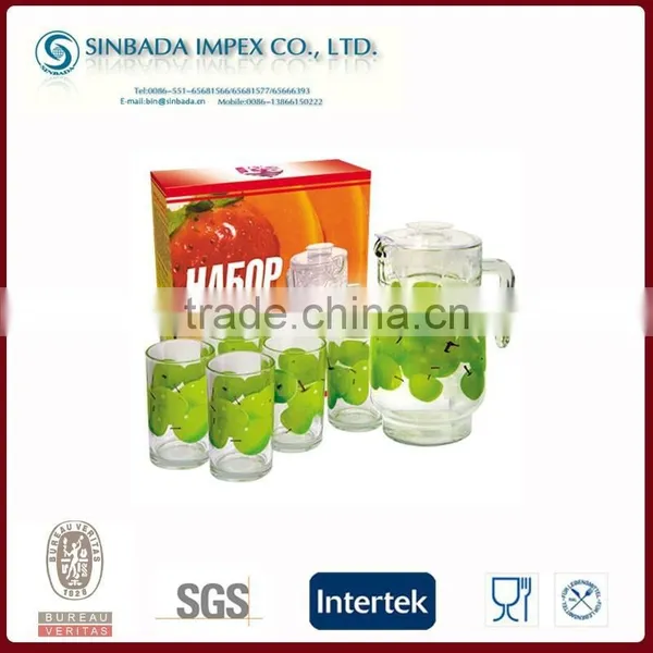 Hot Selling Drinking Set,glass 7pcs Water Set photo-3