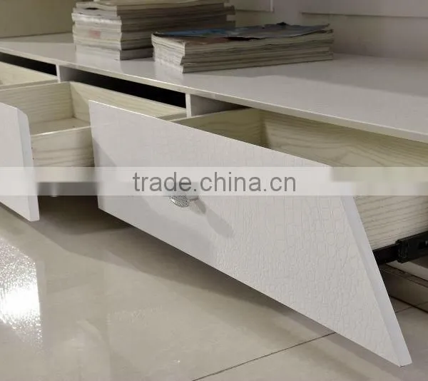 E371 Tempered Glass Top Living Room Appealing Design tv Stand photo-3