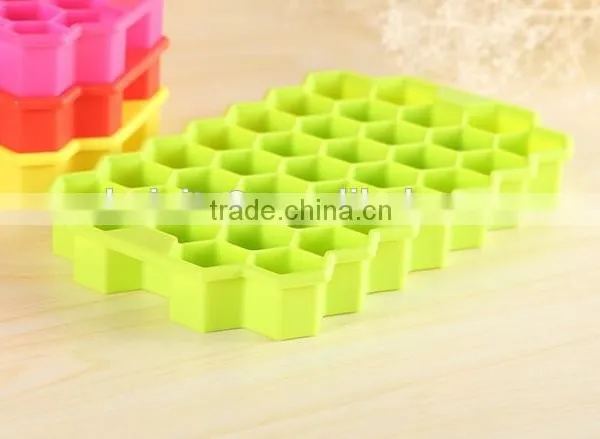 CY175 Honeycomb Shape Grids Food Grade Silicone Ice Cube for Home DIY photo-4