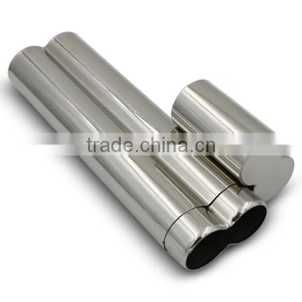 Stainless Steel Cigar Tubes Hip Flask 2 oz photo-5