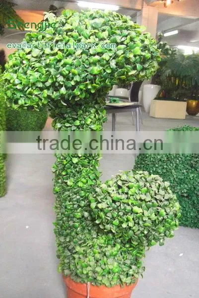 SJ13001119 Indoor Bonsai Tree Artificial Boxwood Spiral Tree photo-3
