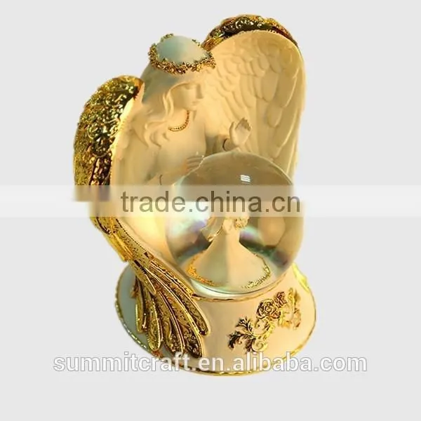 Luxury Resin Angel With Music Wedding Favors Snow Globe photo-2