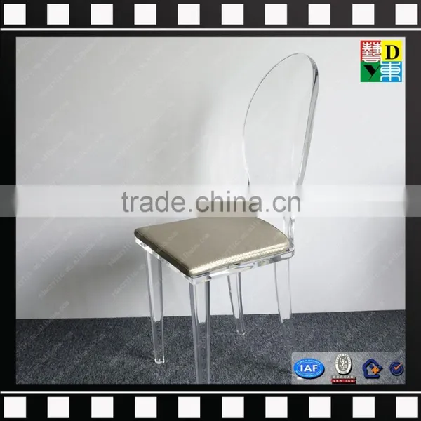 Clear Acrylic Modern Pedicure Chair Cheap Acrylic Dining Chair Crystal PMMA Wedding Chair From China Manufacturer photo-2