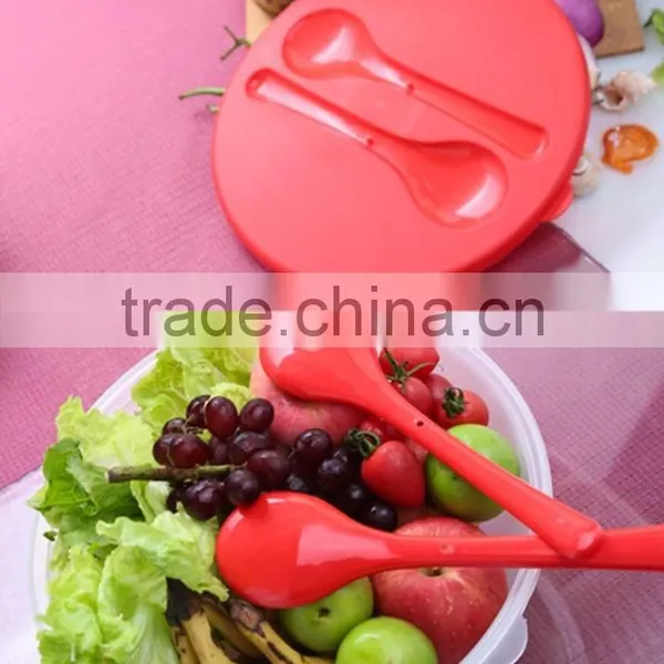 Plastic Transparent Salad Bowl /Wholesale Big Plastic Salad Bowl Set With Lid
