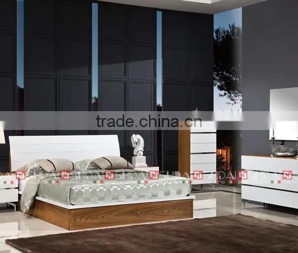 2016 New Arrival Modern Lift up Storage Bed Design and Cabinet Sets With Metal Legs photo-4