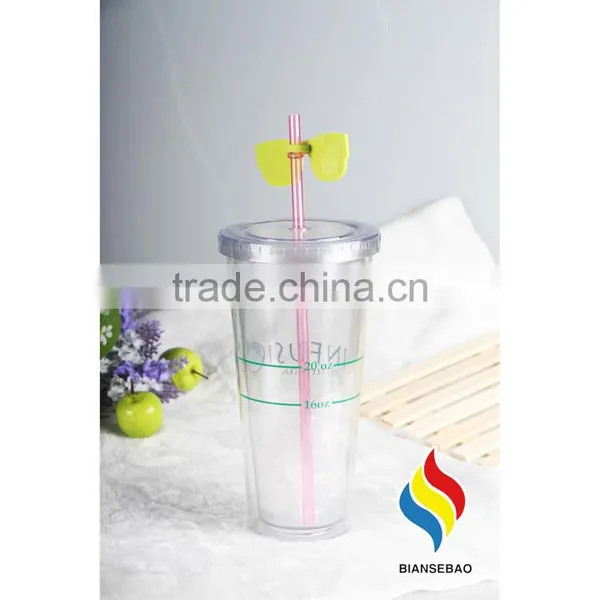 Double Wall PS/AS Funny Plastic Party Drinking Tumbler photo-6
