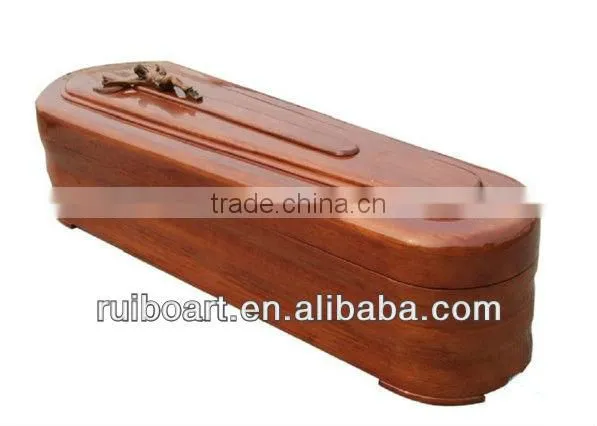 Spain Style Antique Cheap Wooden Coffin photo-2