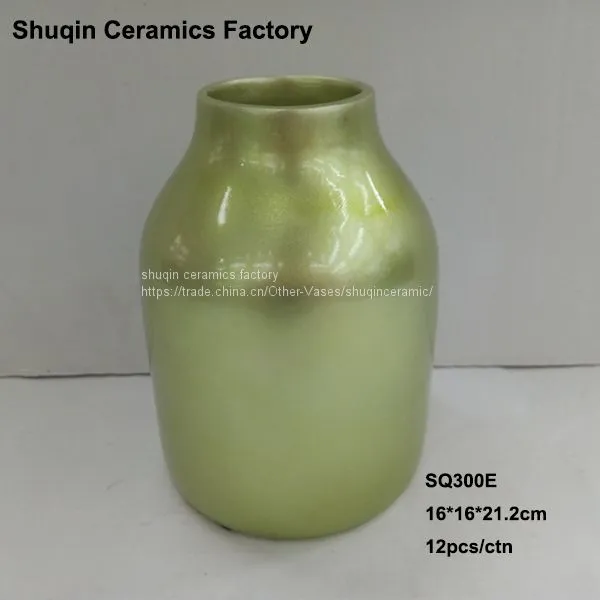 Round Vase Dolomite Vase Indoor Vase Table Vase Ceramic Vase for Home Decor photo-2