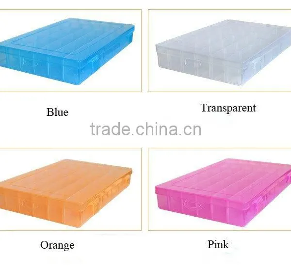36 Compartments Clear PP Plastic DIY Tool Organizer Storage Box With Adjustable Dividers photo-5