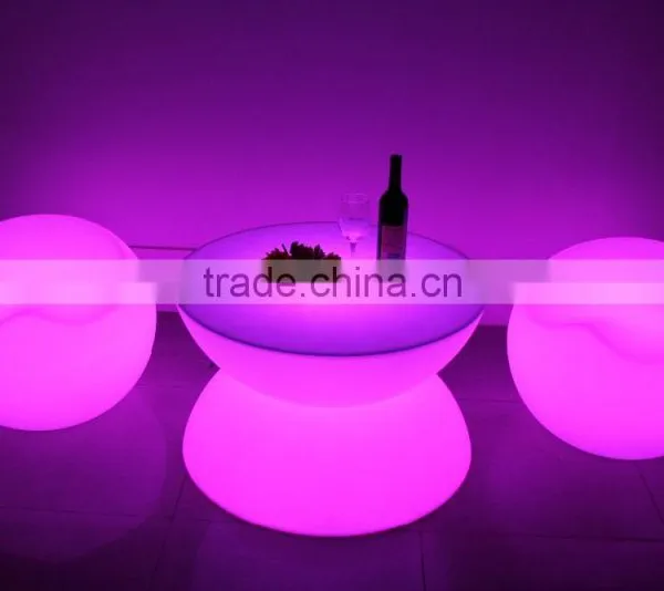 Illuminated Spa Triangle Shaped Led Tables for Indoor or Outdoor Using photo-4
