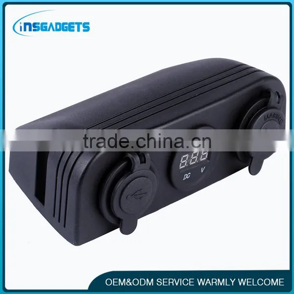 12V USB Charger Voltometer Socket photo-2