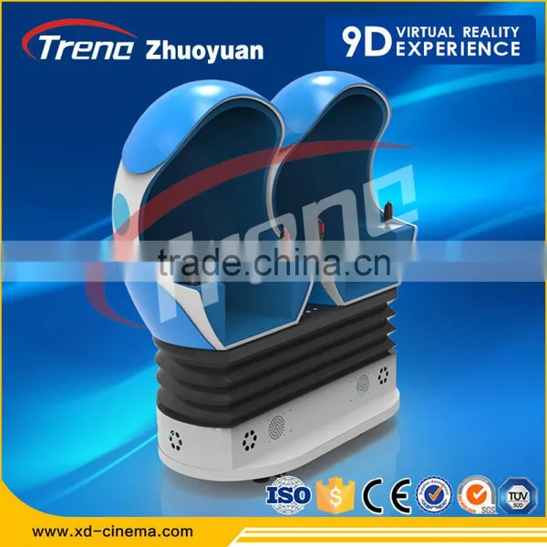 Amusement Park Equipment New Blue and White 9dvr Treno 9d vr Simulator photo-6