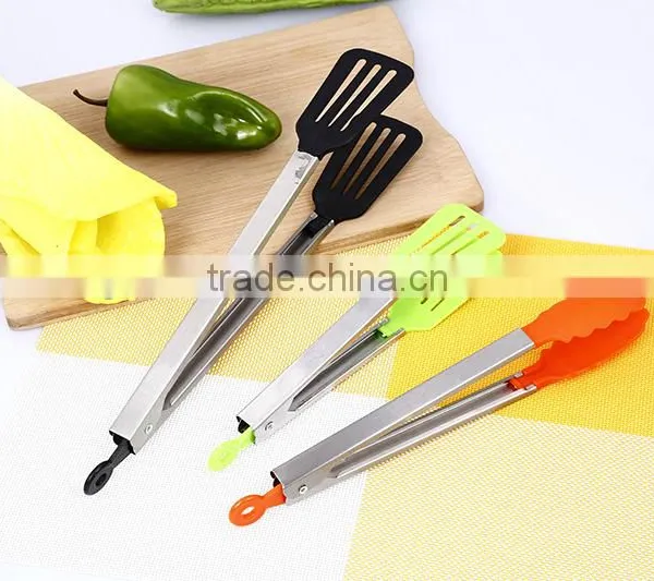Black 12 Inch Non-slip Food Service Tongs Bread Tongs Wholesale photo-5