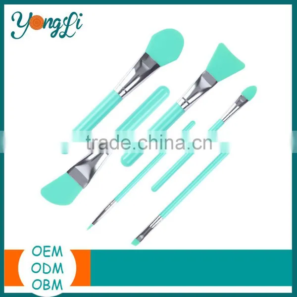 Best Sellers Cosmetic Brush Set of 6 Face Mask Brush Silicone Makeup Brush Set photo-2